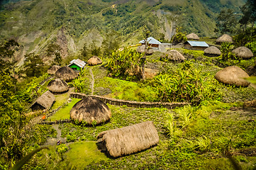 Image showing Village near Wamena