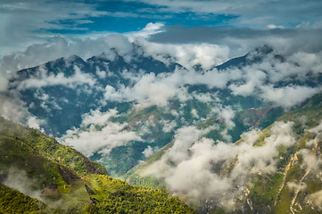 Image showing Mountainous landscape in Wamena