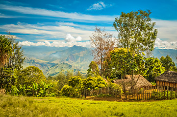 Image showing Houses with fence