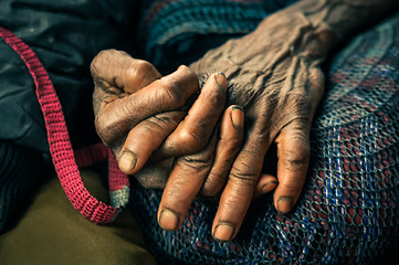 Image showing Hands of woman in Wamena