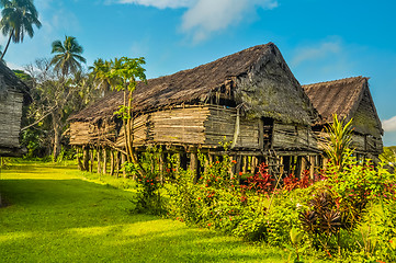 Image showing House made of bamboo