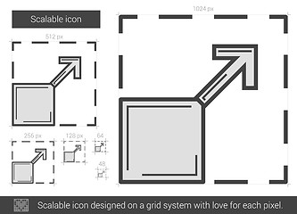 Image showing Scalable line icon.