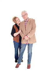 Image showing Lovely senior couple standing.