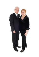 Image showing Lovely senior couple dressed up.
