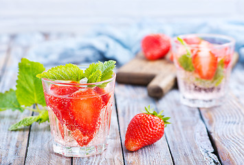 Image showing strawberry drink