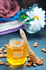 Image showing honey with nuts