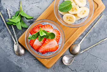 Image showing desert with fruit