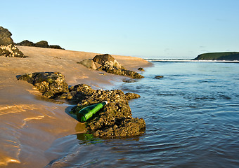 Image showing message in a bottle