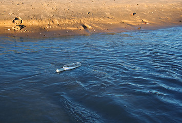 Image showing message in a bottle