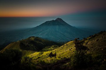 Image showing Dormant stratovolcano Mt. Merbabu