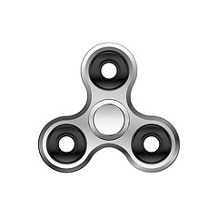 Image showing Fidget spinner icon isolated on white background. Realistic vector style.