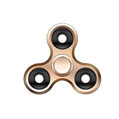 Image showing Fidget spinner icon isolated on white background. Realistic vector style.