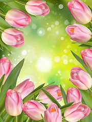 Image showing Easter spring background. EPS 10