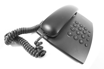 Image showing old black phone