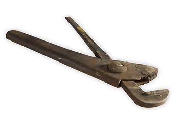 Image showing Rusty Pipe wrench