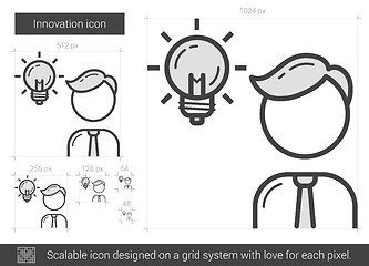 Image showing Innovation line icon.