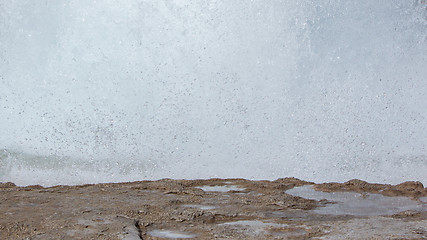 Image showing The famous Strokkur Geyser - Iceland - Close-up