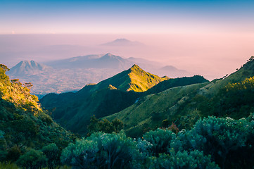 Image showing Mountainous landscape in Java