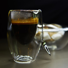 Image showing Cup of espresso coffee