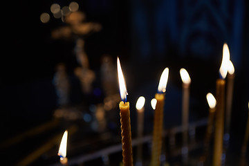 Image showing candles in orthodox church