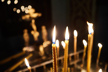 Image showing candles in orthodox church