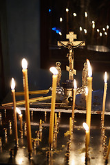 Image showing candles in orthodox church