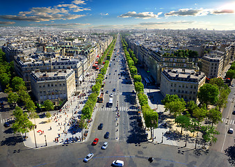 Image showing Avenue des Champs Elysees