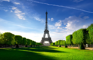 Image showing Morning on Champs de Mars