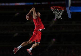 Image showing basketball player in action