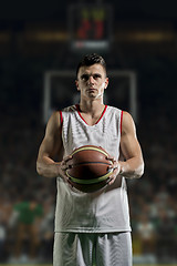 Image showing Basketball player portrait