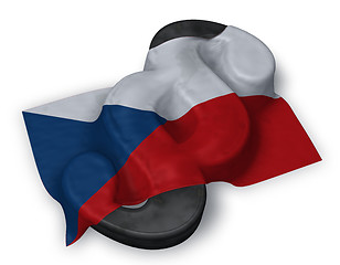 Image showing paragraph symbol and flag of the Czech Republic - 3d rendering