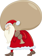 Image showing santa claus with big sack