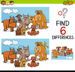 Image showing game of differences with dogs