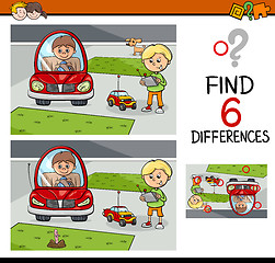 Image showing differences game for kids