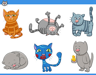 Image showing funny cat characters set
