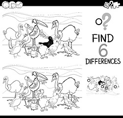 Image showing task of differences coloring page