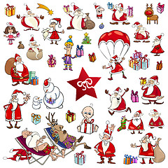 Image showing christmas cartoons set