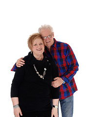 Image showing Lovely senior couple hugging.