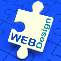 Image showing Web Design Shows Online Graphic Designing