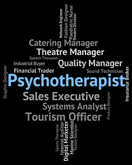 Image showing Psychotherapist Job Shows Disturbed Mind And Insanity