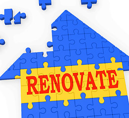 Image showing Renovate House Means Improve And Construct