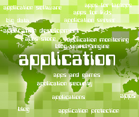 Image showing Application Word Shows Computer Software And Computers