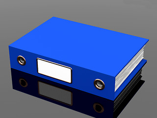 Image showing Blue File For Getting The Office Organized