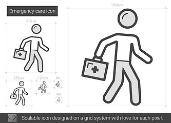 Image showing Emergency care line icon.