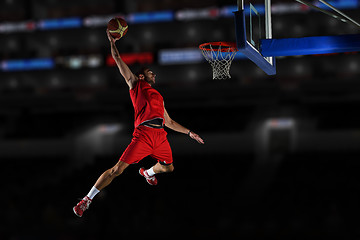 Image showing basketball player in action