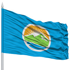 Image showing Provo City Flag on Flagpole, USA