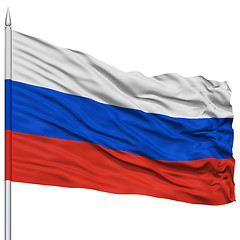 Image showing Russia Flag on Flagpole