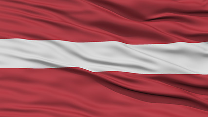 Image showing Closeup Latvia Flag