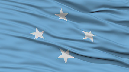 Image showing Closeup Micronesia Flag