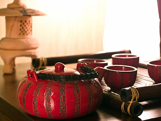 Image showing Tea ceremony set